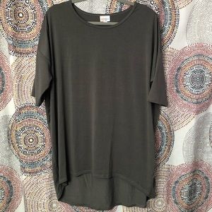Grey scoop neck tee